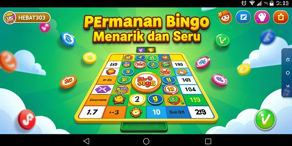Screenshot gameplay HEBAT303 menampilkan sesi bermain Bingo yang seru.