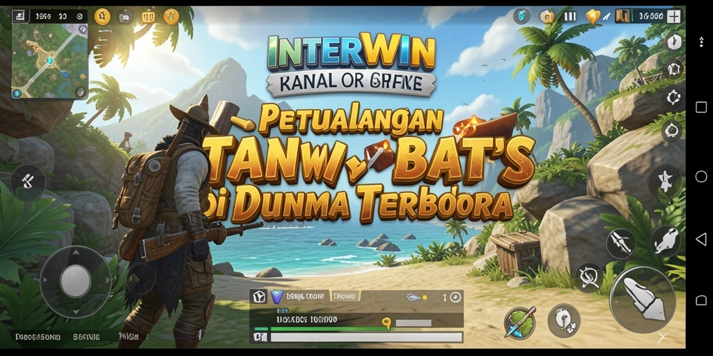 Screenshot gameplay INTERWIN menampilkan dunia terbuka yang luas dan indah.