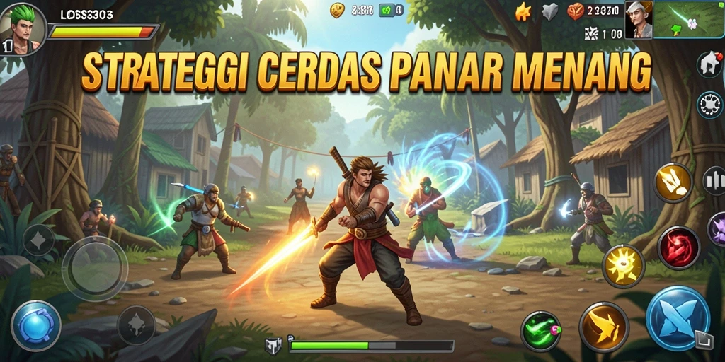 Tangkapan layar gameplay LOS303 menampilkan pertempuran strategis yang mendebarkan.