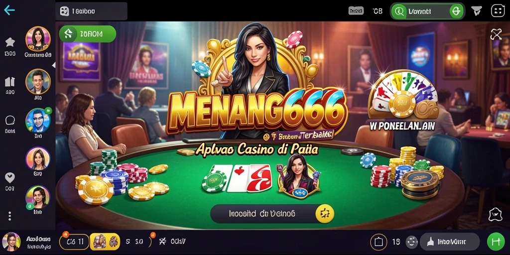 Tampak gameplay Live Casino yang mendebarkan di MENANG666.