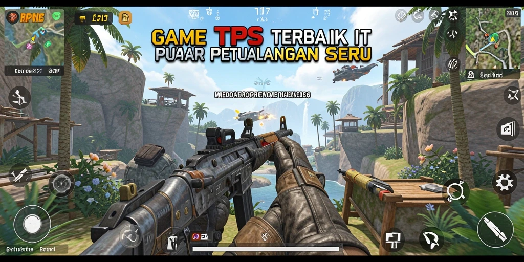 Screenshot gameplay RPVIP6 menampilkan pertempuran seru di dunia TPS.