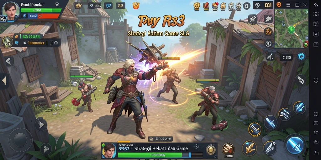 Tampilan gameplay seru dalam RR33 yang penuh strategi.