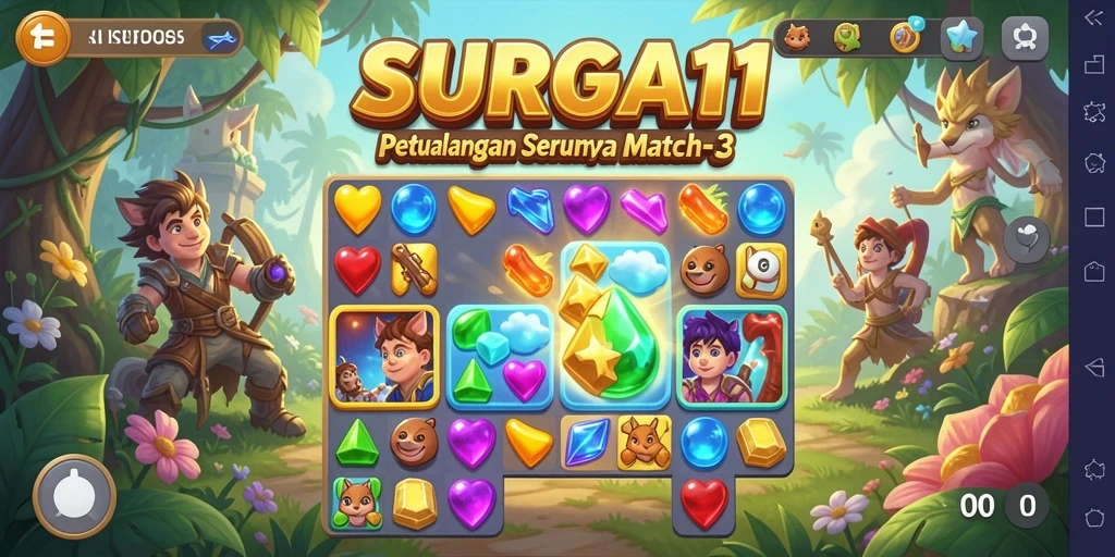 Gameplay seru dan penuh warna dari SURGA11.