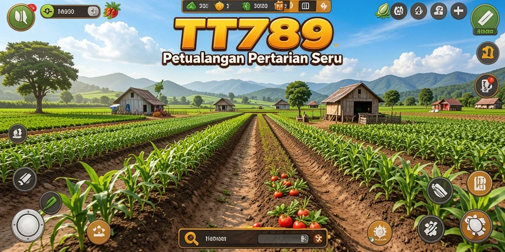 Screenshot TT789 menampilkan gameplay seru dalam bertani dan berkebun.